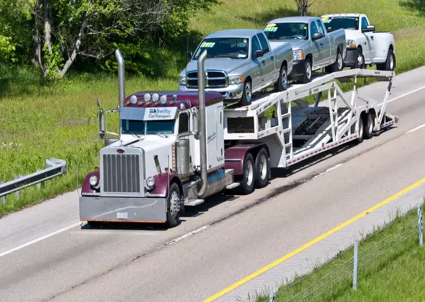 cheap car transport on a carrier