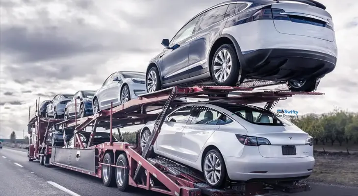 A car carrier carrying cars from Melbourne to Brisbane